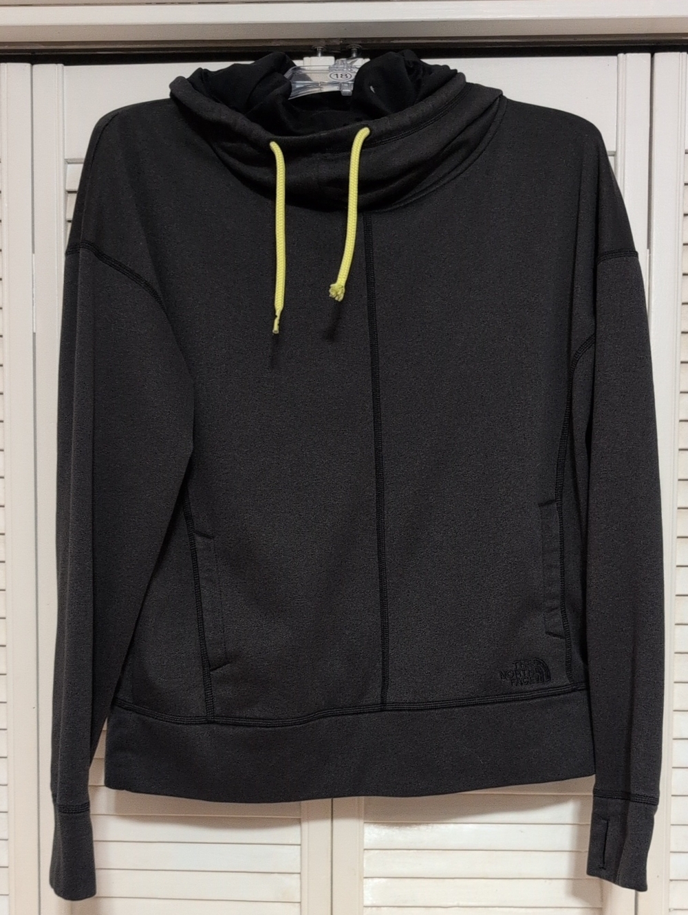 The North Face Funnel Neck Sweatshirk, Dark Gray, Size Large